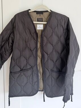 Tai Quilted Puffer Jacket in Dark Brown